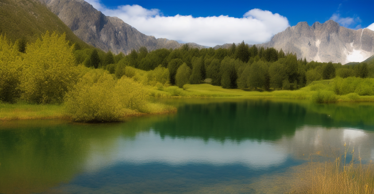 very beautiful lake landscape, extremely detailed