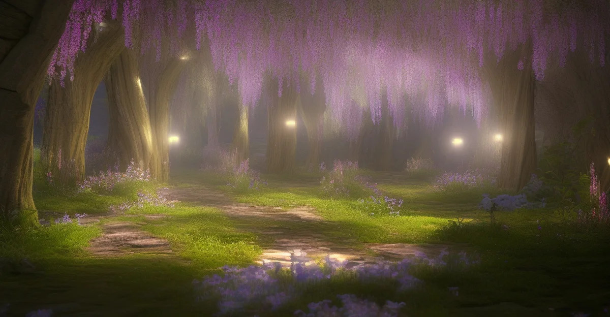 藤の花っぽい幻想的な風景