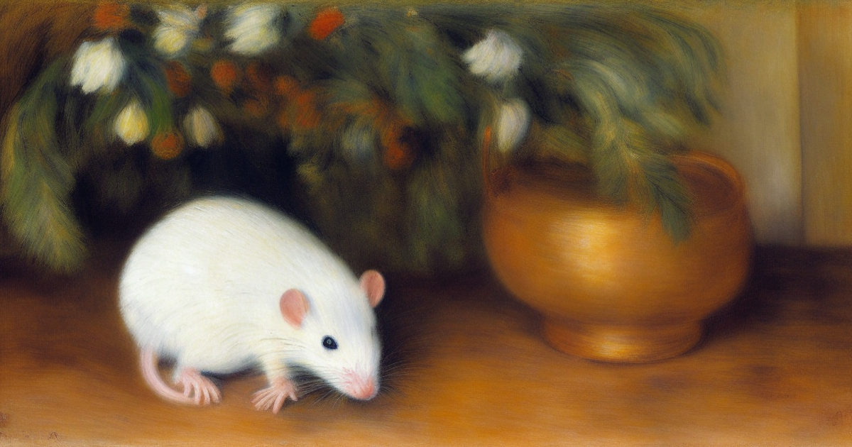 white rat by Pierre-Auguste Renoir