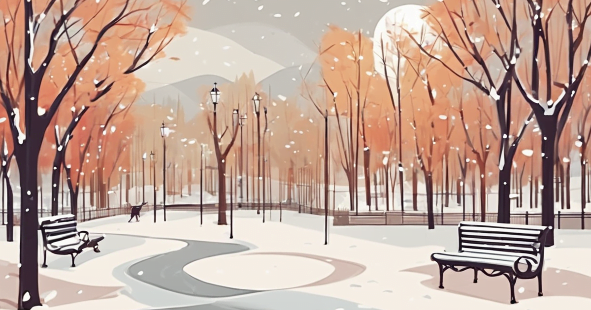The_park_with_the_first_snow