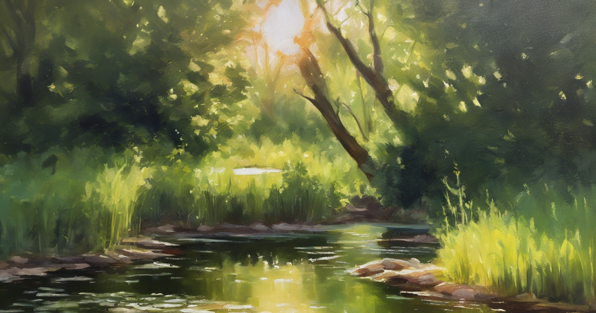 pond_with_sunlight_shining